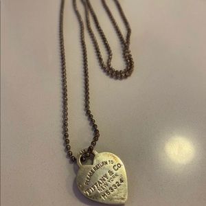 Tiffany & Co - Sterling Silver Return to Dog tag
